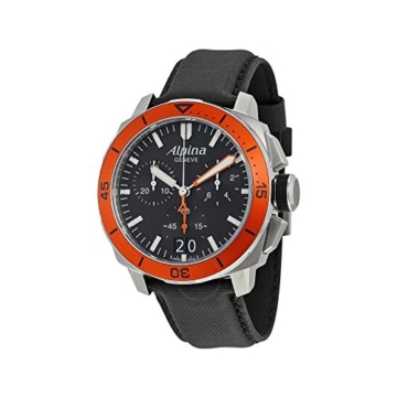 Alpina Herren Chronograph Quarz Uhr mit Leder Armband AL-372LBO4V6 - 1