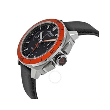 Alpina Herren Chronograph Quarz Uhr mit Leder Armband AL-372LBO4V6 - 2