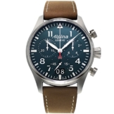 Alpina Herren Chronograph Quarz Uhr mit Leder Armband AL-372N4S6 - 1