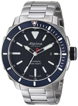 Alpina Männern seastrong 'Swiss Automatik Edelstahl Taucheruhr, Farbe: silberfarbene (Modell: al-525lbn4 V6b) - 1