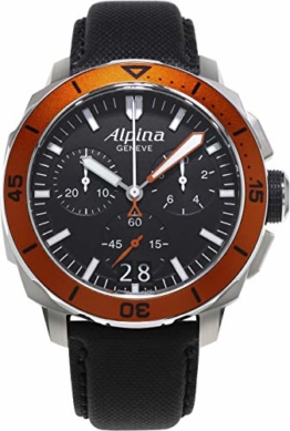 ALPINA SEA STRONG DIVER 300 HERREN-ARMBANDUHR SCHWEIZER QUARZ AL-372LBO4V6 - 1