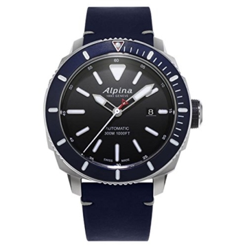 ALPINA SEASTRONG Diver 300 Herren-Armbanduhr 44MM BLAU AUTOMATIK AL-525LBN4V6 - 1