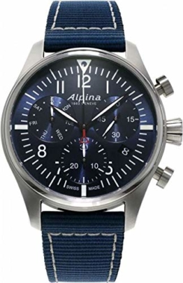 Alpina Startimer Pilot Herren-Armbanduhr 42mm Batterie AL-371NN4S6 - 1