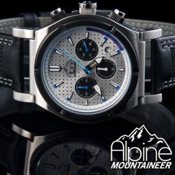 Alpine Mountaineer Liskamm Shiny Glacier Chronograph für Ihn Design-Highlight - 4