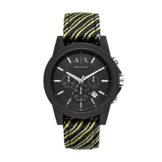 Armani Exchange Herren Chronograph Quarz Uhr mit Nylon Armband AX1334 - 1