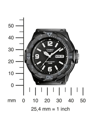Casio Collection Herren-Armbanduhr MRW 200H 1B2VEF, schwarz/Schwarz - 4