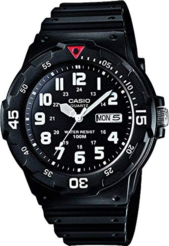 Casio Collection Herren-Armbanduhr MRW 200H 1BVEF, schwarz/Rot - 1