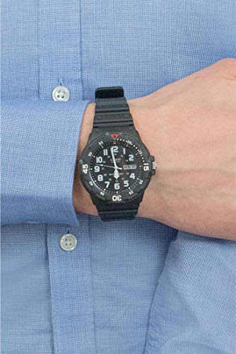 Casio Collection Herren-Armbanduhr MRW 200H 1BVEF, schwarz/Rot - 5