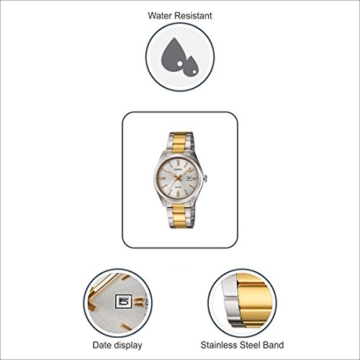 Casio Damen-Armbanduhr Classic Analog Quarz Edelstahl beschichtet LTP-1302SG-7A - 5