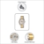 Casio Damen-Armbanduhr Classic Analog Quarz Edelstahl beschichtet LTP-1302SG-7A - 5