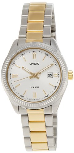 Casio Damen-Armbanduhr Classic Analog Quarz Edelstahl beschichtet LTP-1302SG-7A - 1
