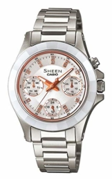 Casio Damen-Armbanduhr Sheen Analog Quarz Edelstahl SHE-3503SG-7AER - 1