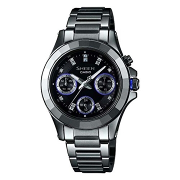 Casio Damen-Armbanduhr XS Chronograph Quarz Edelstahl SHE-3503D-8AER - 1