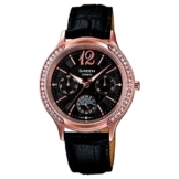 Casio Damen-Armbanduhr XS Chronograph Quarz Leder SHE-3030GL-5AUER - 1