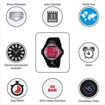 Casio Damen Watch Baby-G Quarz: Batterie Reloj (Modelo de Asia) BG-169R-1B - 2