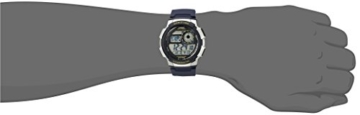 Casio Herren-'10 Jahres Batterie' Quarz Kunstharz Automatik Uhr, Farbe: Blau (Modell: ae1000 W-2av) - 2