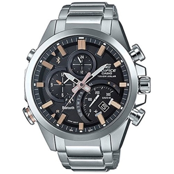 Casio Herren Chronograph Quarz Uhr mit Edelstahl Armband EQB-500D-1A2ER - 1