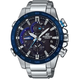 CASIO Herren Chronograph Quarz Uhr mit Edelstahl Armband EQB-800DB-1AER - 1