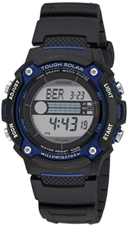 Casio Herren WS210H-1AVCF Tough Solar Powered Tide and Moon Digitale Sport Watch - 1