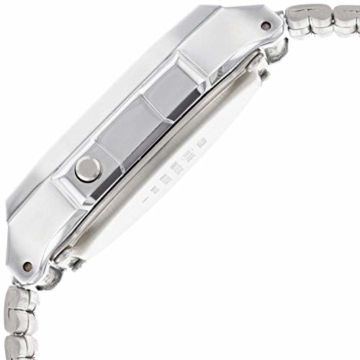Casio Unisex Erwachsene Digital Quarz Uhr mit Edelstahl Armband A168WEM-1EF - 3