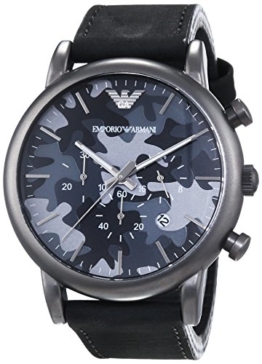 Emporio Armani Herren-Armbanduhr XL Chronograph Quarz Leder AR1816 - 1