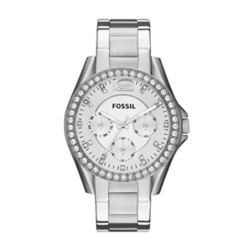 Fossil Damen Analog Quarz Uhr mit Edelstahl Armband ES3202 - 1