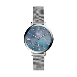 Fossil Damen Analog Quarz Uhr mit Edelstahl Armband ES4322 - 1