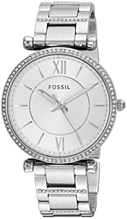 Fossil Damen Analog Quarz Uhr mit Edelstahl Armband ES4341 - 1