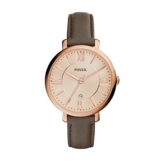 Fossil Damen Analog Quarz Uhr mit Leder Armband ES3707 - 1