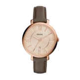 Fossil Damen Analog Quarz Uhr mit Leder Armband ES3707 - 1