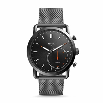 Fossil Herren Analog Quarz Smart Watch Armbanduhr mit Edelstahl Armband FTW1161 - 1