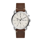 Fossil Herren Analog Quarz Uhr mit Leder Armband FS5402 - 1