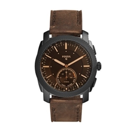 Fossil Herren Analog Quarz Uhr mit Leder Armband FTW1163 - 1