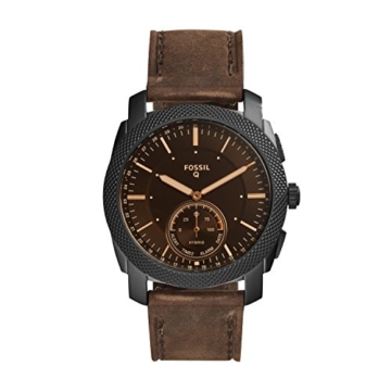 Fossil Herren Analog Quarz Uhr mit Leder Armband FTW1163 - 1