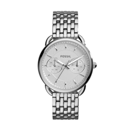 Fossil Tailor Damen Armbanduhr aus Edelstahl / Handgelenk Uhr inkl. Wochentags- & Datumsanzeige - wasserfestes, analoges Quarzuhrwerk mit Zeiger - 1