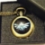 Geschenkbox Legend of Zelda Triforce Logo Antik Bronze Gravur Quarz-Taschenuhr/Kettenuhr - 2