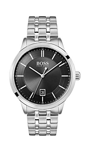 Hugo Boss Watch Herren Analog Quarz Uhr mit Edelstahl Armband 1513614 - 1