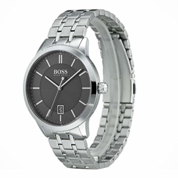 Hugo Boss Watch Herren Analog Quarz Uhr mit Edelstahl Armband 1513614 - 2
