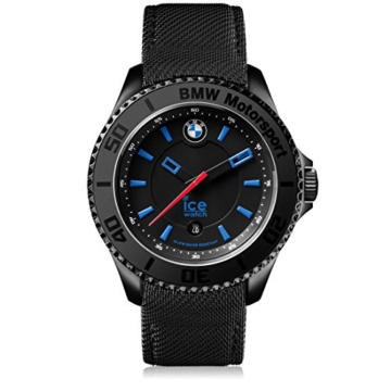 Ice-Watch - BMW Motorsport (steel) Black - Schwarze Herrenuhr mit Lederarmband - 001111 (Medium) - 1