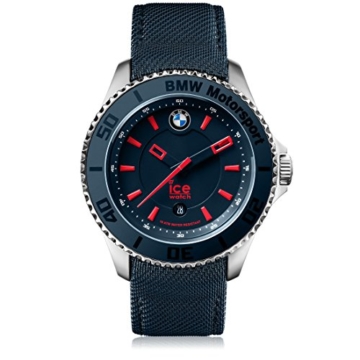 Ice-Watch - BMW Motorsport (steel) Blue Red - Blaue Herrenuhr mit Lederarmband - 001118 (Large) - 1