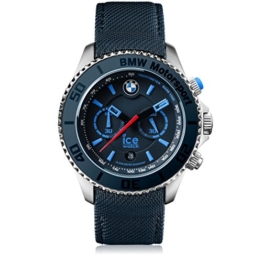 Ice-Watch - BMW Motorsport (steel) Dark & Light BE - Blaue Herrenuhr mit Lederarmband - 001125 (Extra Large) - 1