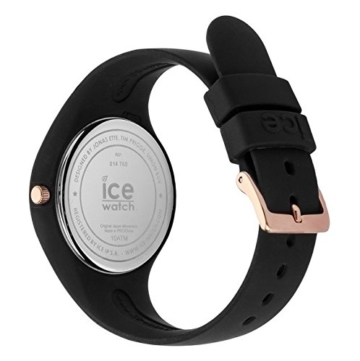 Ice-Watch - ICE glam Black Rose-Gold Numbers - Schwarze Damenuhr mit Silikonarmband - 014760 (Small) - 3