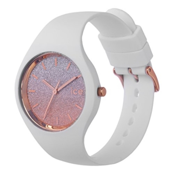 Ice-Watch - ICE lo White pink - Weiße Damenuhr mit Silikonarmband - 013431 (Medium) - 2