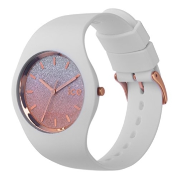Ice-Watch - ICE lo White pink - Weiße Damenuhr mit Silikonarmband - 013431 (Medium) - 3