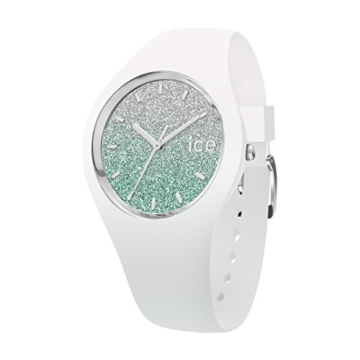 Ice-Watch - ICE lo White turquoise - Weiße Damenuhr mit Silikonarmband - 013430 (Medium) - 1