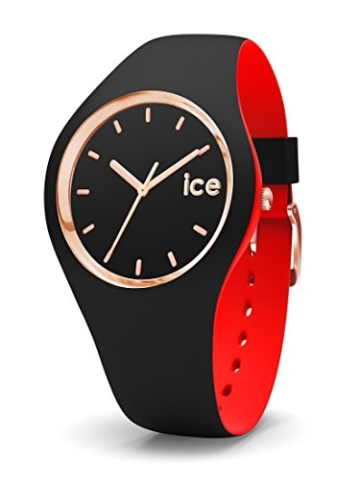 Ice-Watch - ICE loulou Black Rose-Gold - Schwarze Damenuhr mit Silikonarmband - 007236 (Medium) - 1