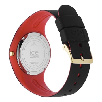 Ice-Watch - ICE loulou Gold Glitter - Schwarze Damenuhr mit Silikonarmband - 007238 (Medium) - 4