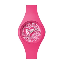 Ice-Watch - ICE love 2016 Pink Doodle - Rosa Damenuhr mit Silikonarmband - 001482 (Small) - 1