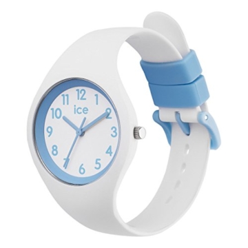 Ice-Watch - ICE ola kids Cotton white - Weiße Jungenuhr mit Silikonarmband - 014425 (Small) - 2