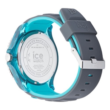 Ice-Watch - ICE sporty Grey Scuba blue - Graue Herrenuhr mit Silikonarmband - 001334 (Extra Large) - 4
